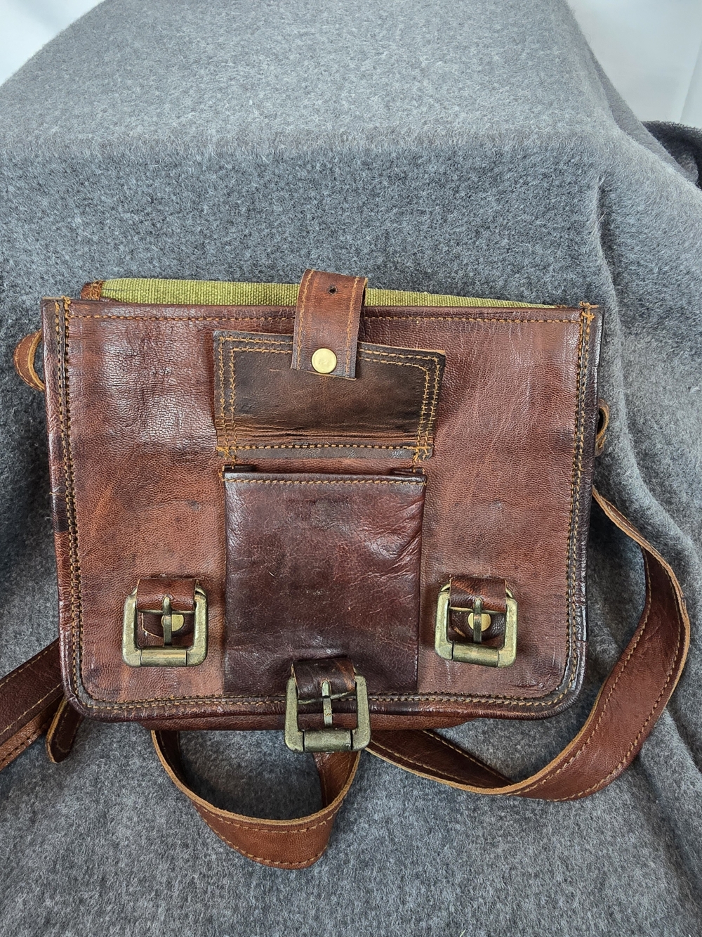 Classic Brown Leather Leather Satchel - Timeless Style - Picture 2 of 5